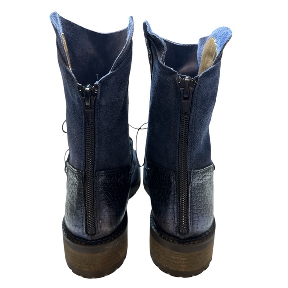 Casta MISSY Combat Boot Navy Blue - Picture 5 of 10